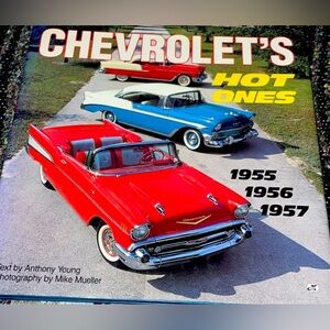 PreOwned Chevrolet’s Hot Ones 1955, 1956 , 1957 , HardCover Book .